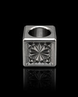 Koro Cube — Kiku, engraved aluminum