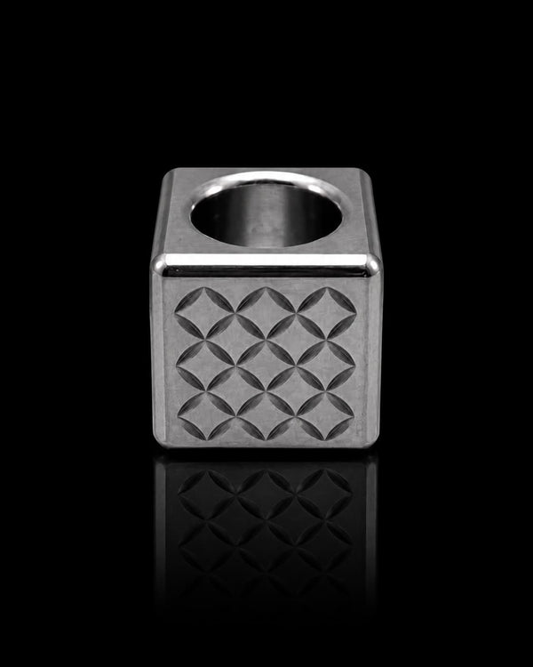 Koro Cube — Shippo, engraved aluminum